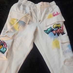 Colorful Graphic Joggers